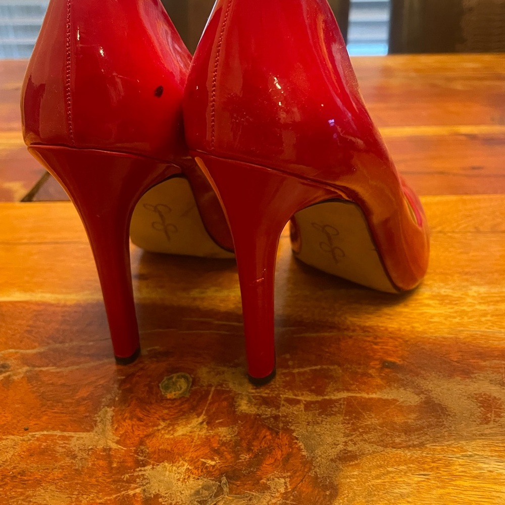 Jessica Simpson Red Heels - Picture 3 of 7